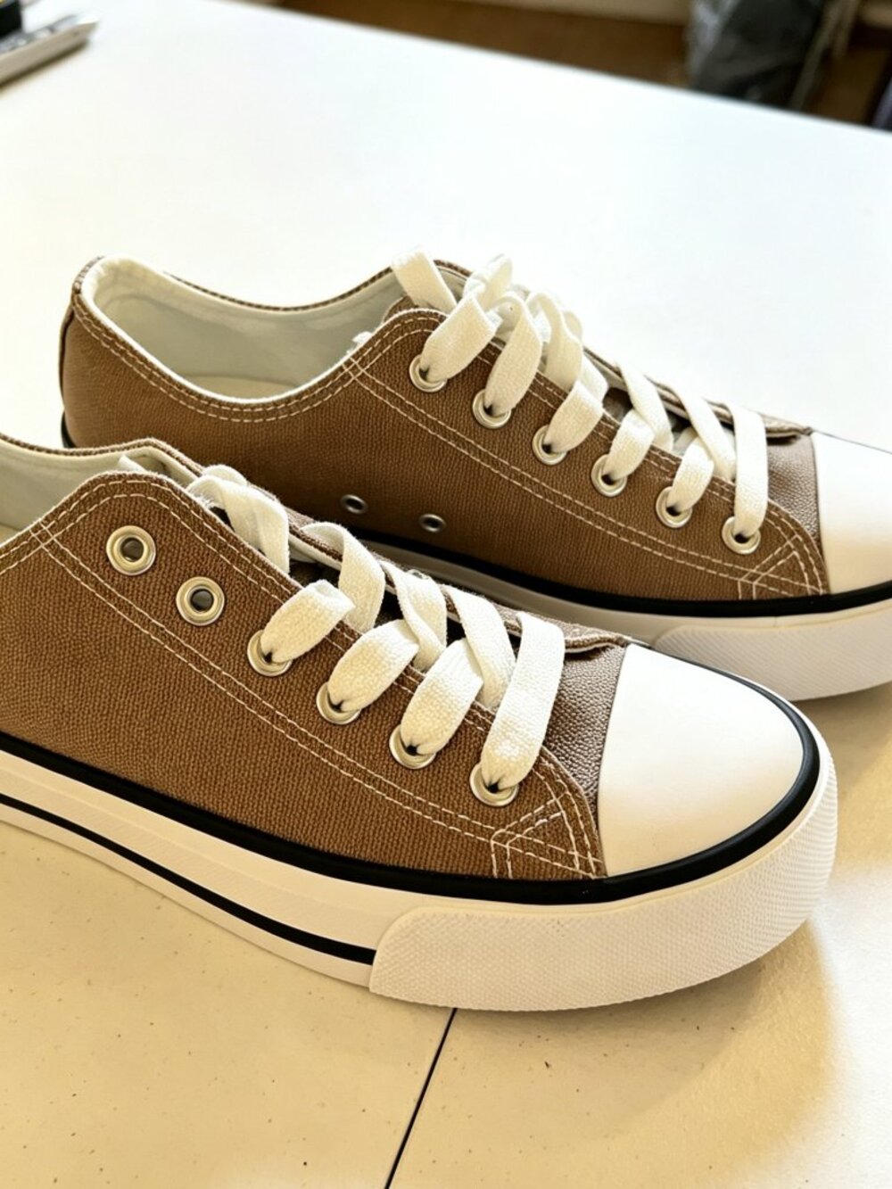 Unbranded Tan All-Star Sneaker Look-a-like Women’s Size 7 - New (E)